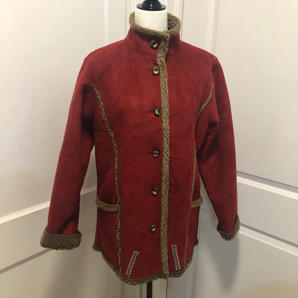 Ll bean ladies Sherpa lined coat nwot size medium - Picture 1 of 7